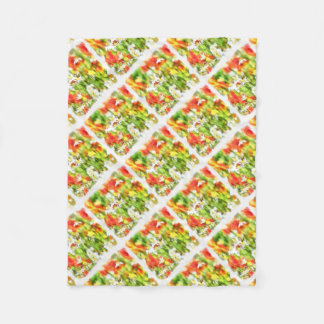 The Colours Of Spring On A Sunny Day Watercolor Fleece Blanket