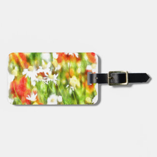 The Colours Of Spring On A Sunny Day Watercolor Luggage Tag