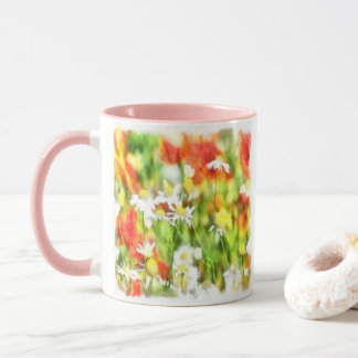 The Colours Of Spring On A Sunny Day Watercolor Mug