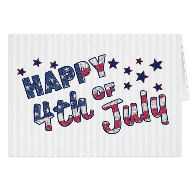 The Colours of the American Flag And Stars (Front Horizontal)