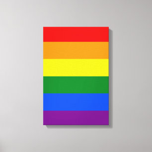 The colours of the rainbow canvas print