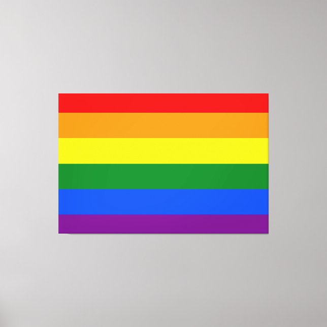 The colours of the rainbow canvas print (Front)