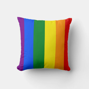 The colours of the rainbow cushion