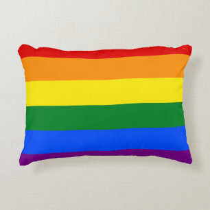 The colours of the rainbow decorative cushion