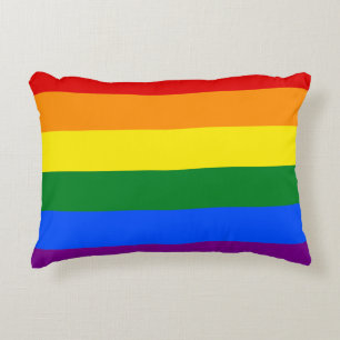 The colours of the rainbow decorative cushion