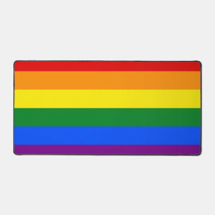 The colours of the rainbow desk mat