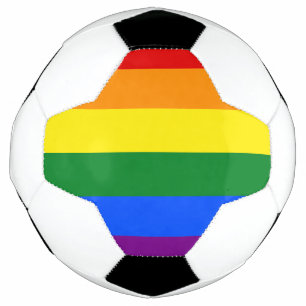 The colours of the rainbow football