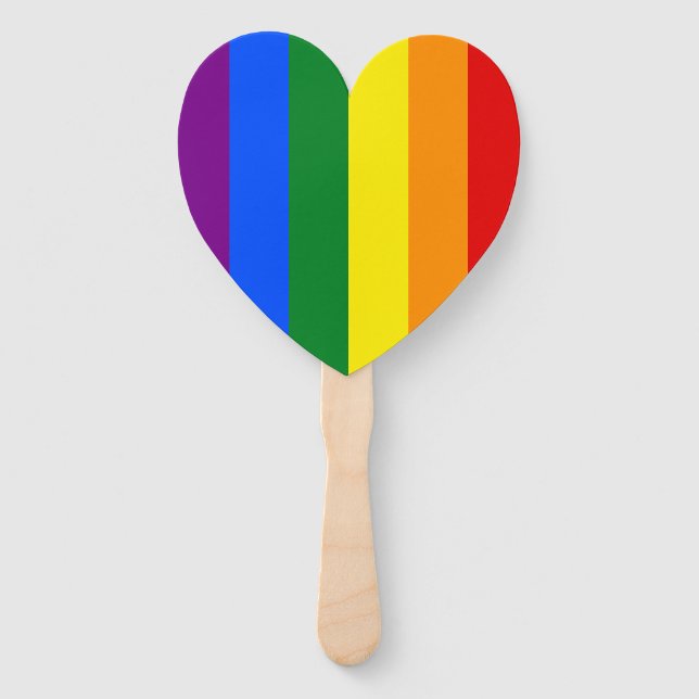 The colours of the rainbow hand fan (Front)