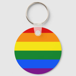 The colours of the rainbow key ring