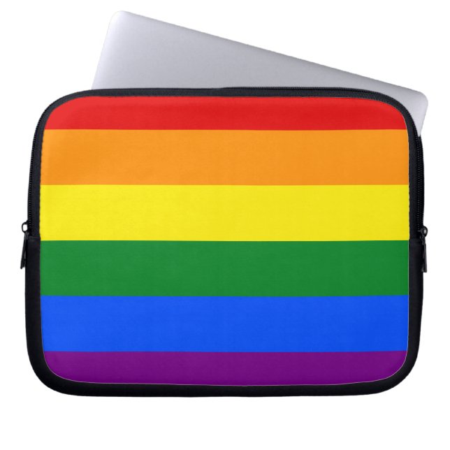 The colours of the rainbow laptop sleeve (Front)