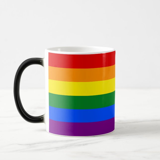 The colours of the rainbow magic mug (Left)