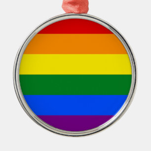 The colours of the rainbow metal tree decoration