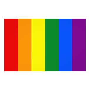 The colours of the rainbow photo print