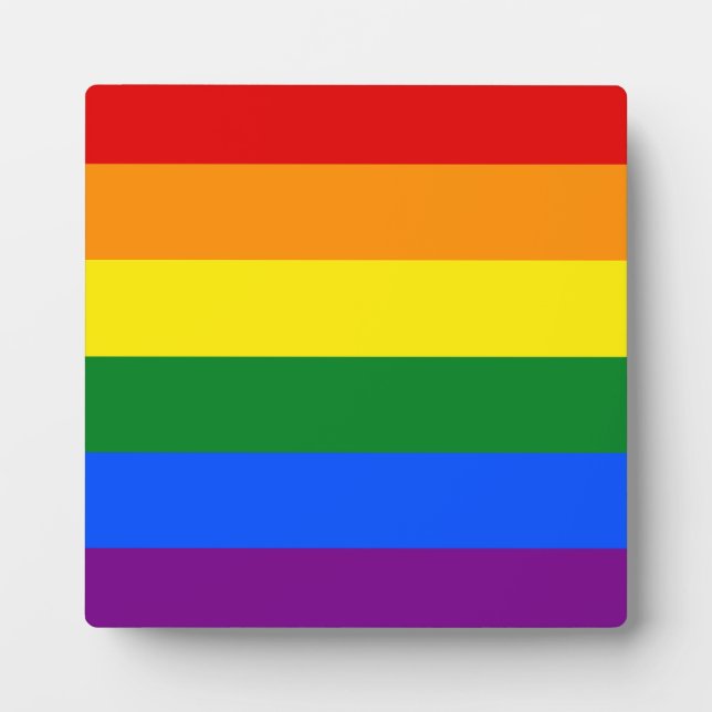 The colours of the rainbow plaque (Front)