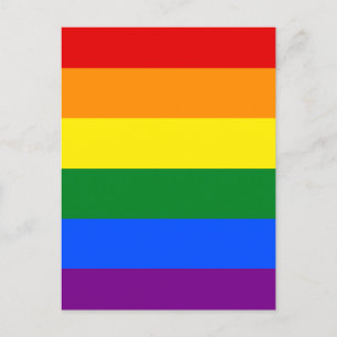 The colours of the rainbow postcard