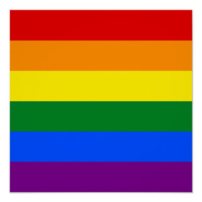 The colours of the rainbow poster (Front)