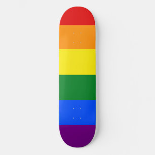 The colours of the rainbow skateboard