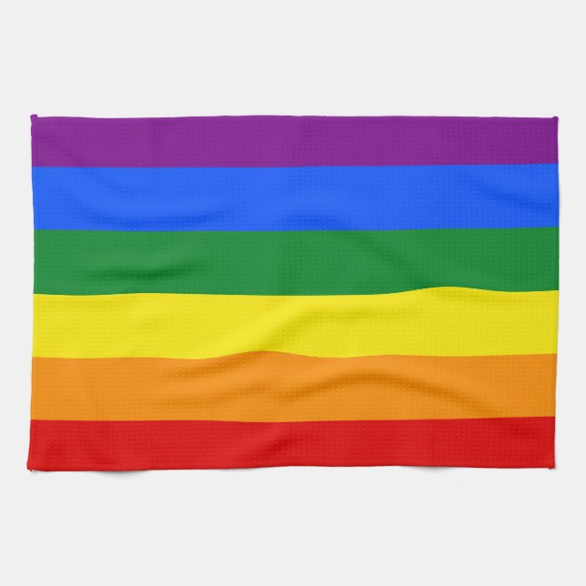 The colours of the rainbow tea towel (Horizontal)