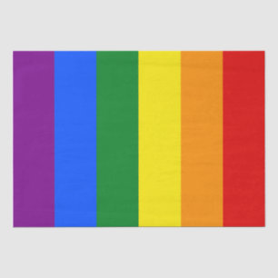 The colours of the rainbow tissue paper