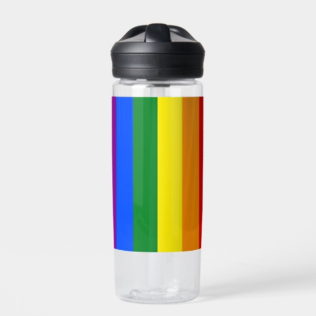 The colours of the rainbow water bottle (Front)
