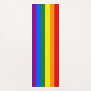 The colours of the rainbow yoga mat