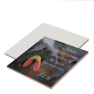 The Colours of the Spirit Nature Quote Ceramic Til Tile
