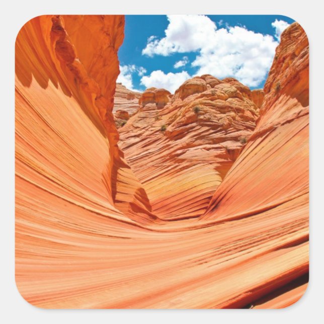 The Colours of the Wave Square Sticker (Front)