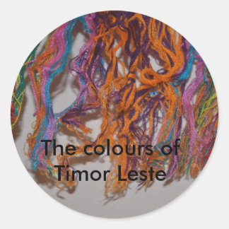 The colours of Timor Leste Classic Round Sticker