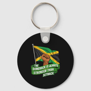 The Comeback Is Always Stronger Jamaica Strong Fla Key Ring