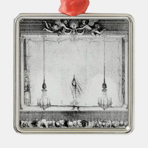 The Comedie Francaise during the Time Metal Tree Decoration