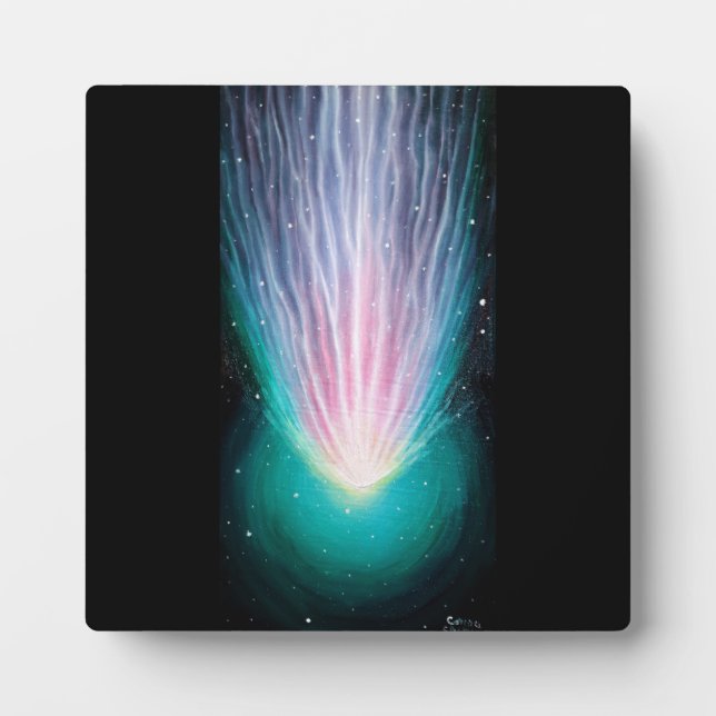 The comet Leonard  Plaque (Front)