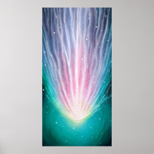 The comet Leonard Poster