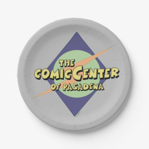 The Comic Center of Pasadena Paper Plate