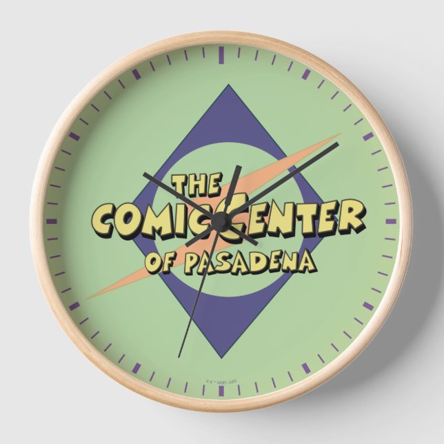 The Comic Centre of Pasadena Clock (Front)