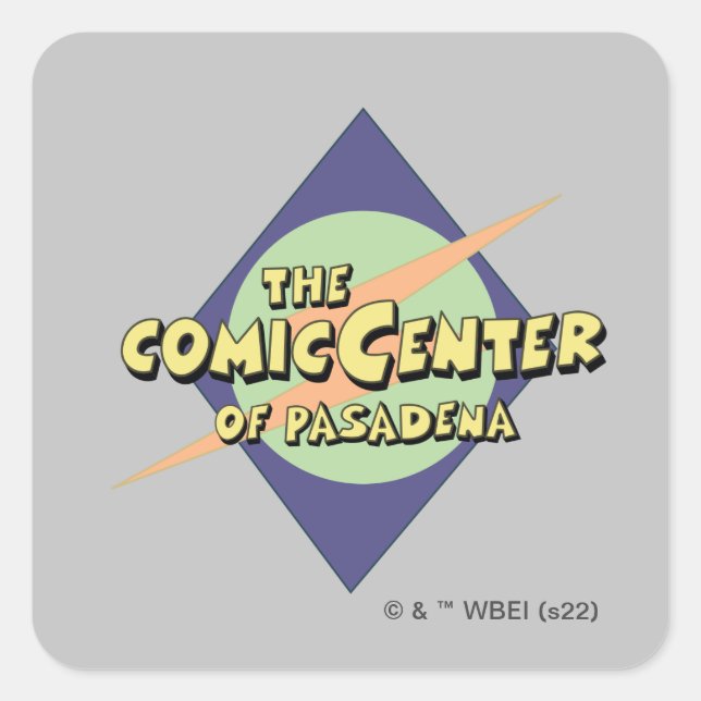 The Comic Centre of Pasadena Square Sticker (Front)