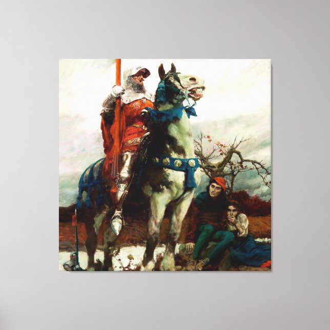 The Coming Lancaster by Howard Pyle Canvas Print (Front)