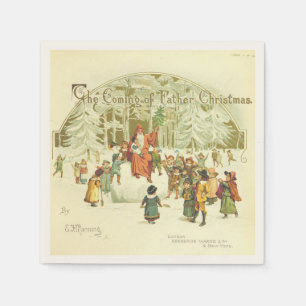 The Coming of Father Christmas Napkin