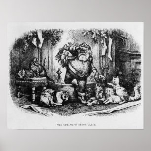 The Coming of Santa Claus, 1872 Poster
