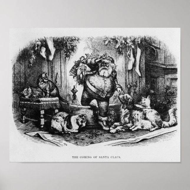 The Coming of Santa Claus, 1872 Poster (Front)