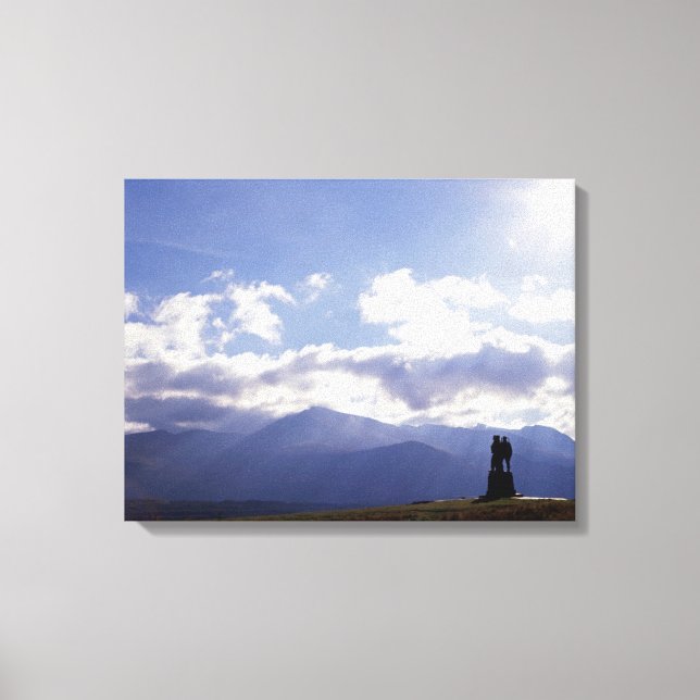 The Commando Monument Scotland Canvas Print (Front)