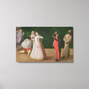 The Commedia dell'Arte Company Canvas Print