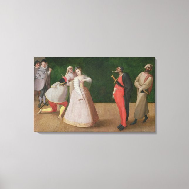 The Commedia dell'Arte Company Canvas Print (Front)