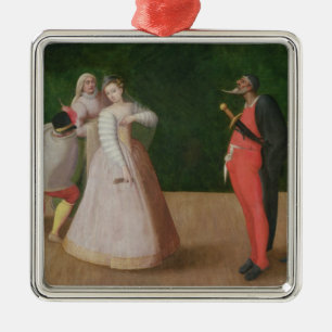 The Commedia dell'Arte Company Metal Tree Decoration