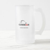The Commish 16 oz Frosted Mug Fantasy Football
