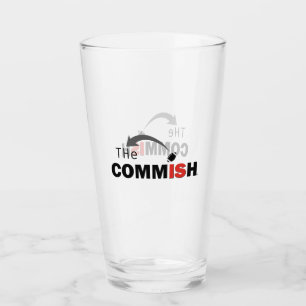 The Commish 16 oz Pint Beer Glass