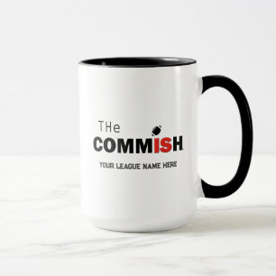 The Commish Coffee Cup Mug Custom Add League Name