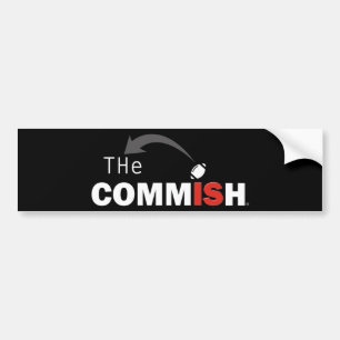 The Commish Fantasy Football Bumper Sticker