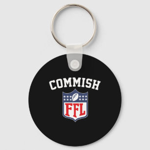The Commish Funny Fantasy Football League Ffl Comm Key Ring