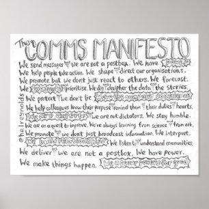 The Comms Manifesto Poster