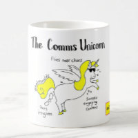 The Comms Unicorn mug